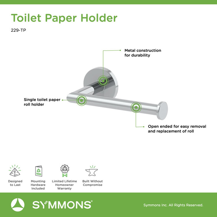 Symmons Wall Mount Toilet Paper Holder Wayfair